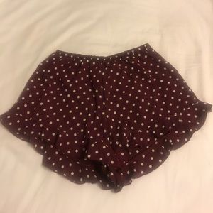 Burgundy boutique shorts! ✨